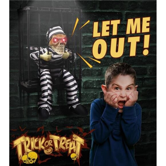 Screaming Animated Halloween Decorations Halloween Decor Prop with Motion Sensor - Picture 3 of 7